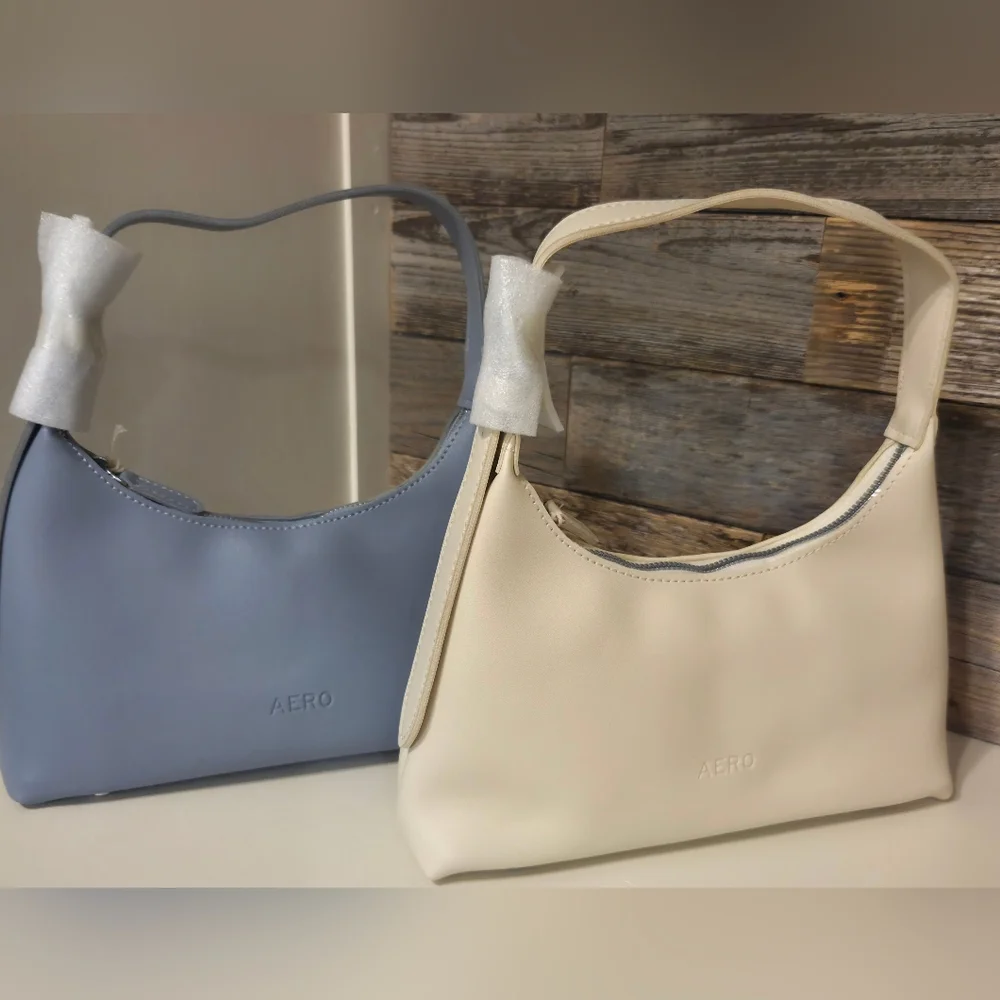 Aeropostale Bone Mini Shoulder Bag with Timeless Appeal & Strap Adjuster!